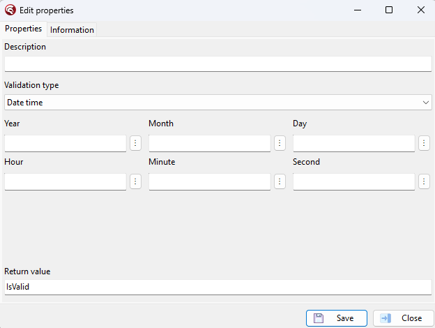 ValidationDateTime
